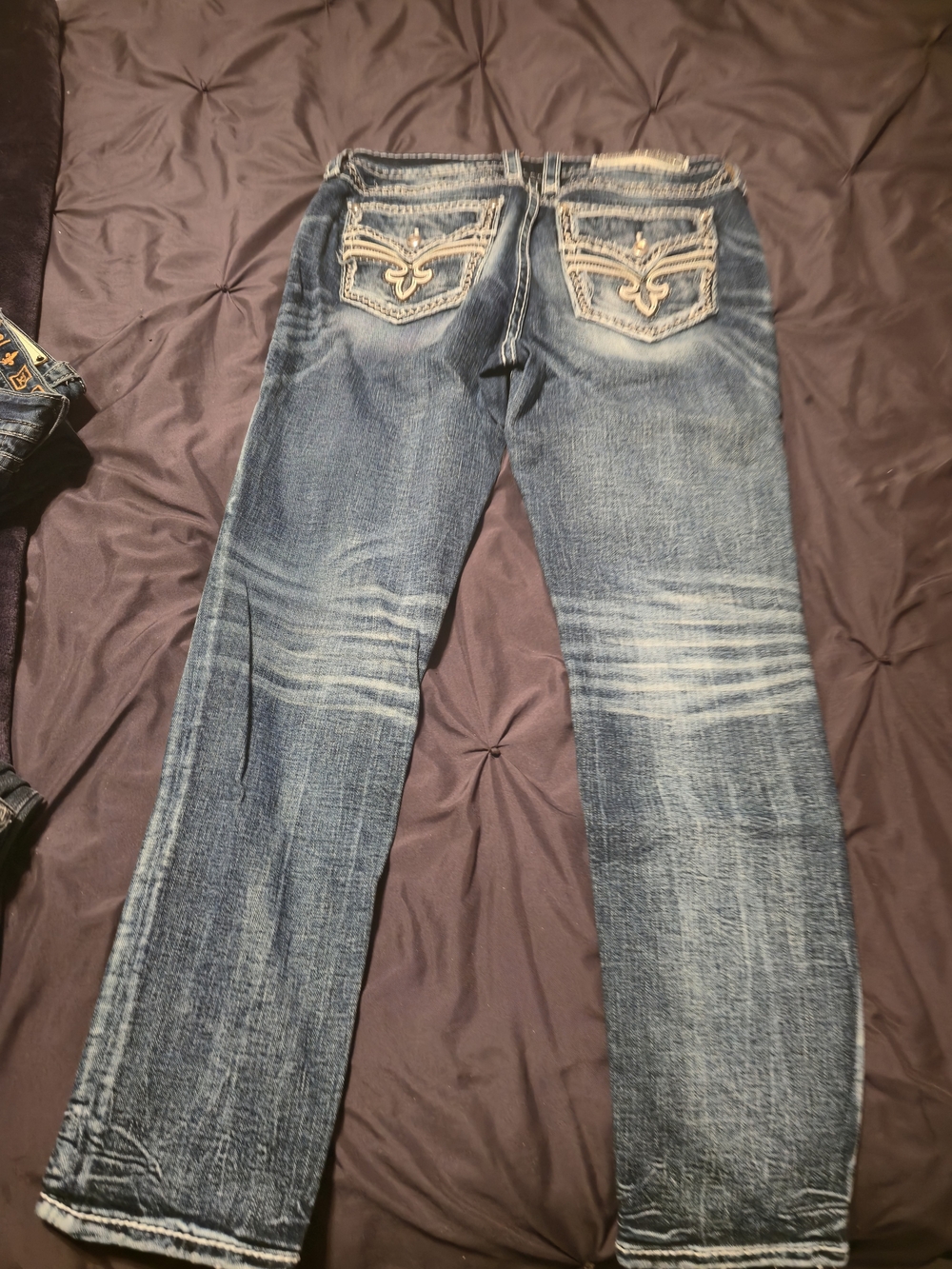 Rock Revival Boot Cut Jeans - Blue Wash